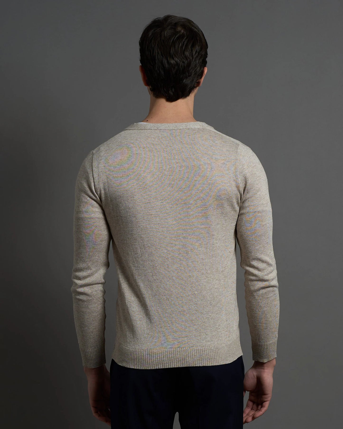 Cardigan Slim Fit in cotone Sea Island Cotton